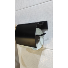 Тримач туалетного паперу чорного кольору