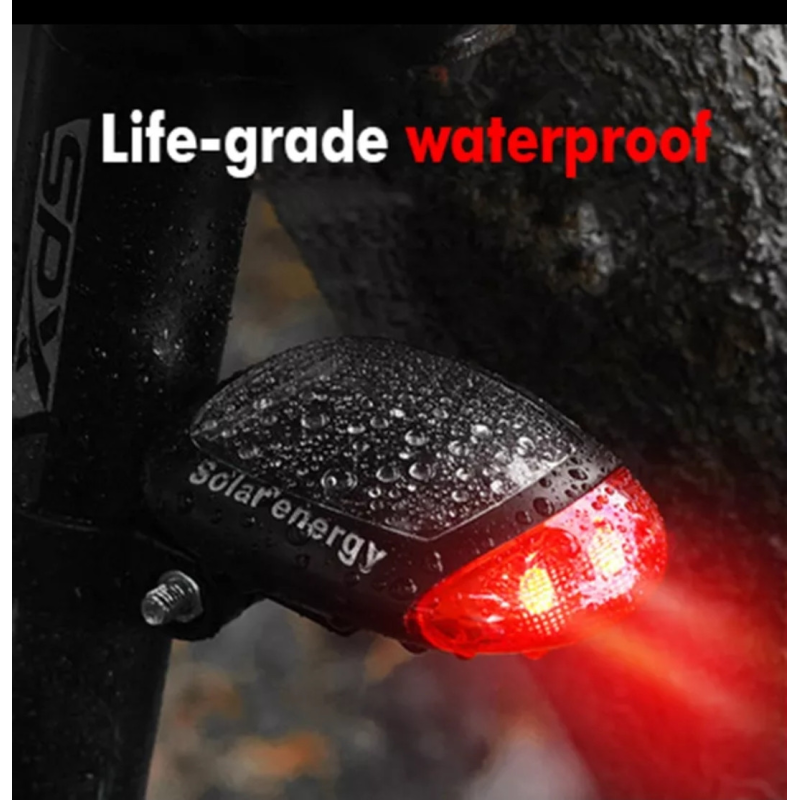 Ліхтар фара велосипедна задня на сонячній батареї Ліхтар фара велосипедна задня на сонячній батареї