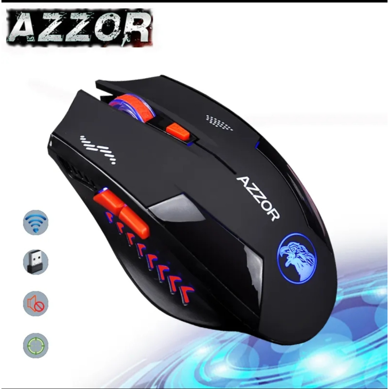 Мишка комп“ютерна Azzor акумуляторна безшумна чорна Мишка комп“ютерна Azzor акумуляторна безшумна чорна