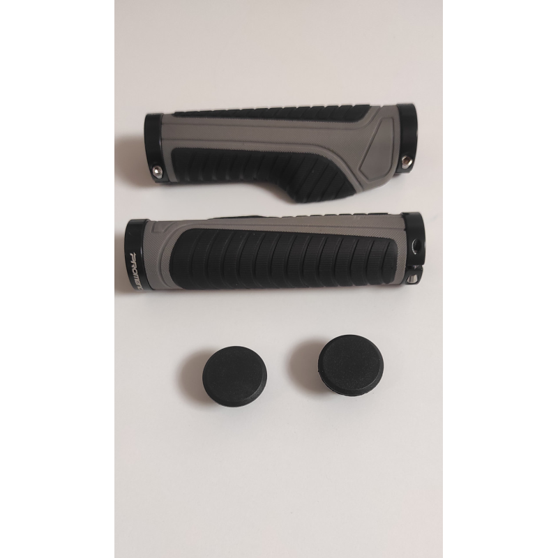 Грипси ручки велосипедні Promend із замками GR-504 сірі