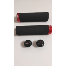 Грипси ручки велосипедні Promend з червоним замком GR-513