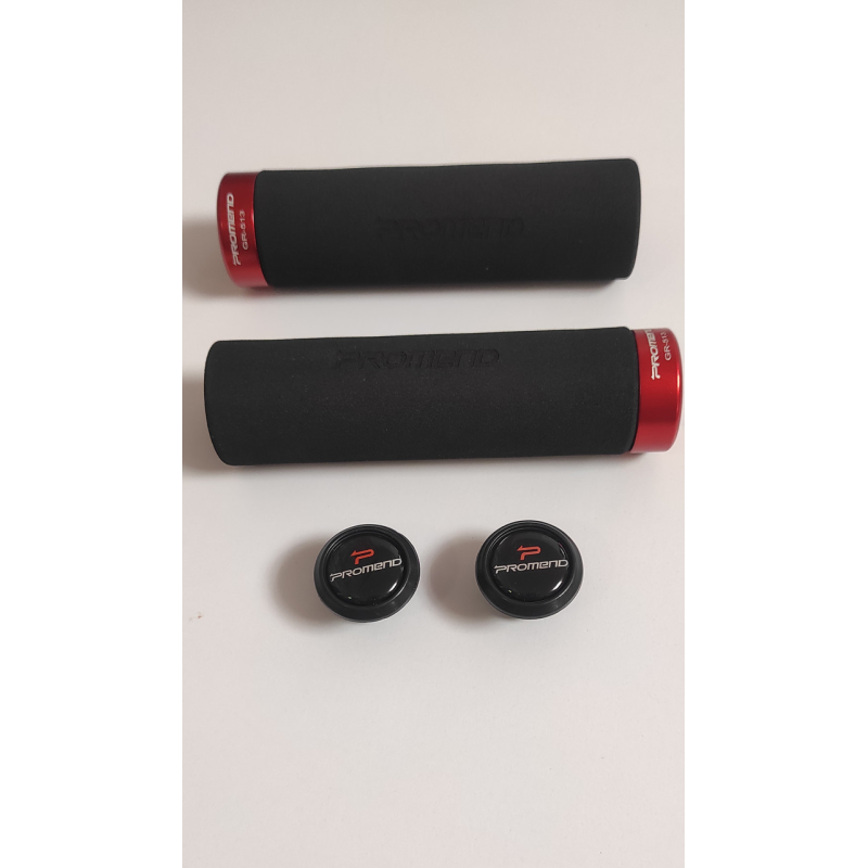 Грипси ручки велосипедні Promend з червоним замком GR-513 Грипси ручки велосипедні Promend з червоним замком GR-513