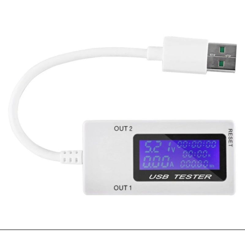 KWS-1705B USB тестер струму, напруги, потужності та заряду (2 виходи)
