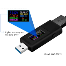 KWS-MX19 USB тестер струму, напруги, потужності та заряду