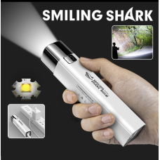 Ліхтар кишеньковий на акумуляторі 18650 Smiling Shark 617 білий