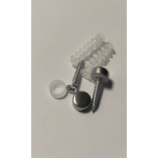 Комплект заглушки з кріпленням пари 10 мм*4,5 мм хром