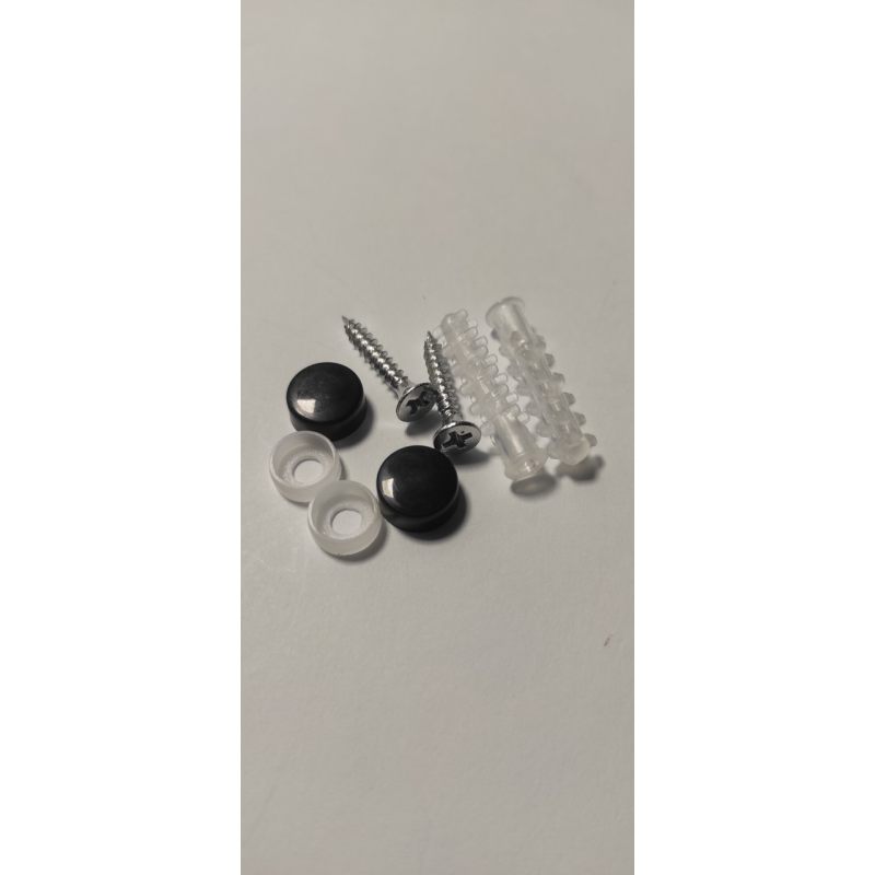 Комплект заглушки меблевої з кріпленням пари 11 мм *5 мм чорний Комплект заглушки меблевої з кріпленням пари 11 мм *5 мм чорний