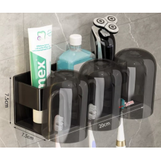 Набір для ванної кімнати на 3 особи чорний