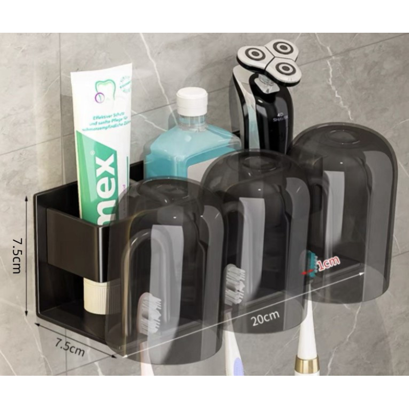 Набір для ванної кімнати на 3 особи чорний Набір для ванної кімнати на 3 особи чорний