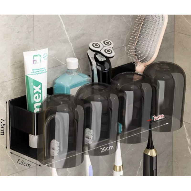 Набір для ванної кімнати на 4 особи чорний Набір для ванної кімнати на 4 особи чорний