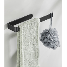 Тримач для рушника, речей чорний для ванної кухні