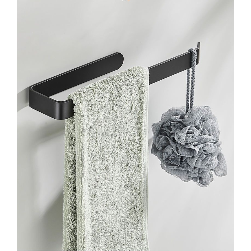 Тримач для рушника, речей чорний для ванної кухні Тримач для рушника, речей чорний для ванної кухні