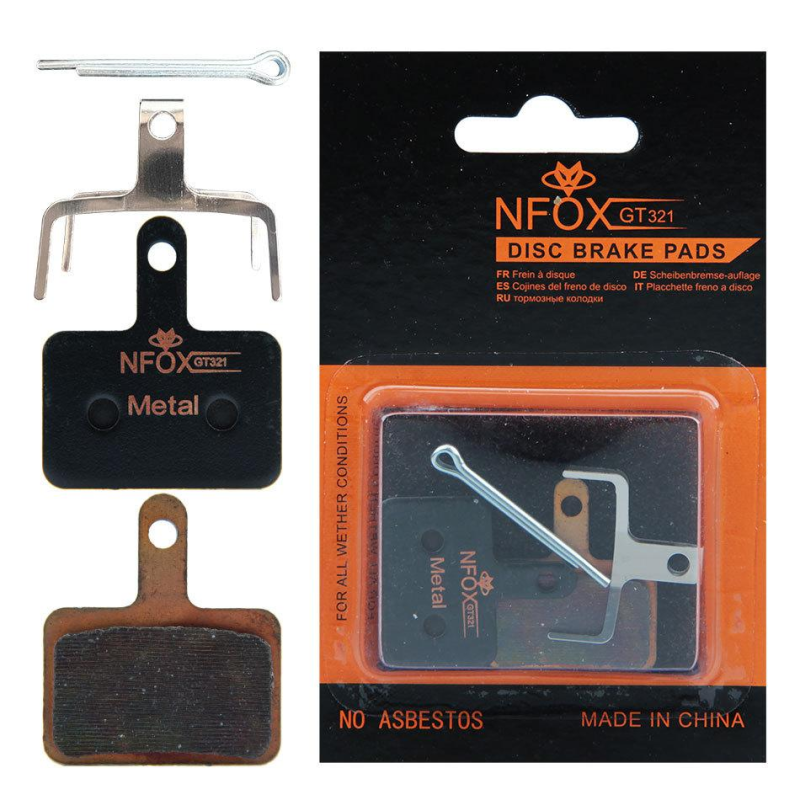 Гальмівні колодки NFOX metal типорозмір Shimano B01S Гальмівні колодки NFOX metal типорозмір Shimano B01S