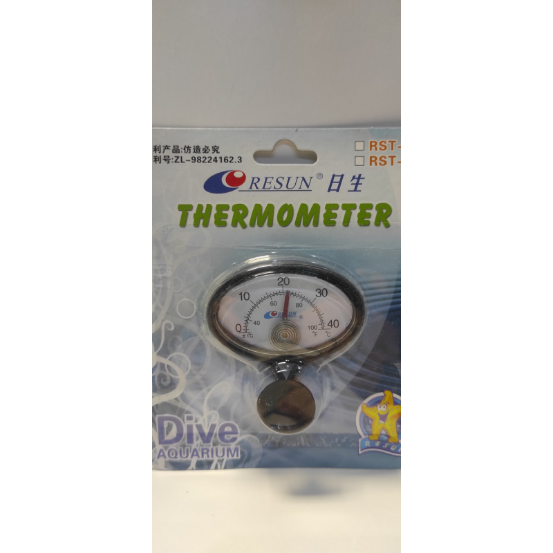 Термометр для акваріума на присоску Resun Термометр для акваріума на присоску Resun