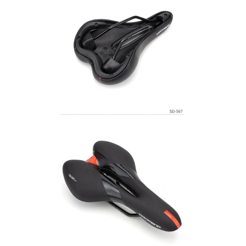 Сидіння велосипедне Promend Gel SD-567 з червоною вставкою Сидіння велосипедне Promend Gel SD-567 з червоною вставкою
