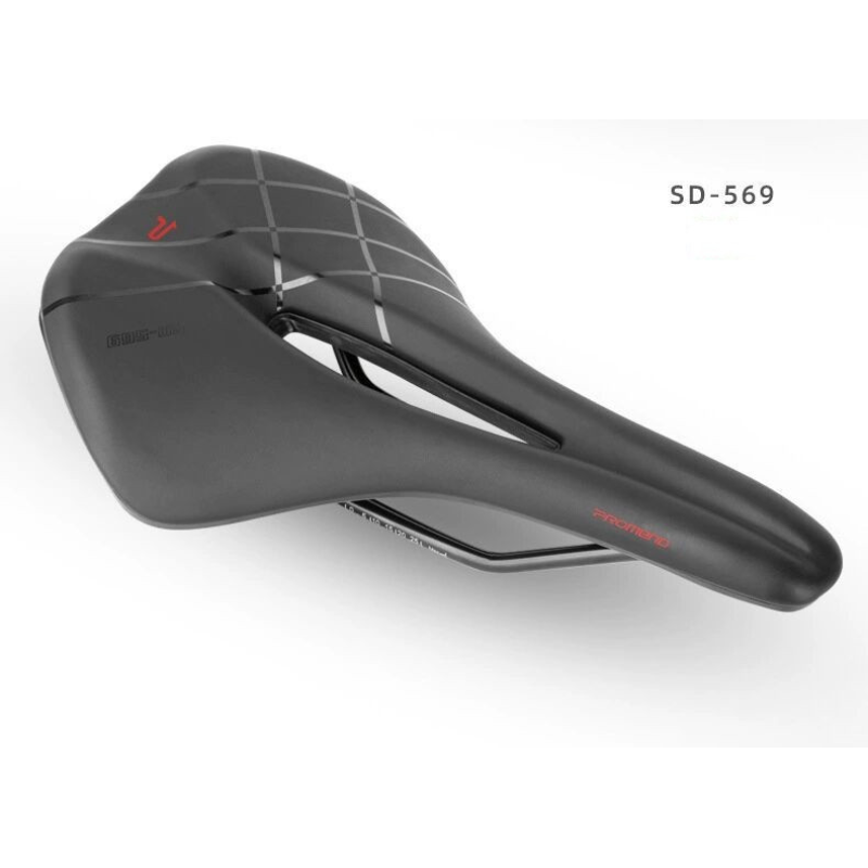 Сидіння велосипедне Promend SD-569 з червоним логотипом Сидіння велосипедне Promend SD-569 з червоним логотипом