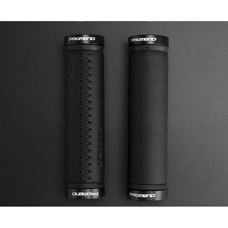 Грипси ручки анатомічні велосипедні Promend із замками GR-501 чорна строчка Грипси ручки анатомічні велосипедні Promend із замками GR-501 чорна строчка