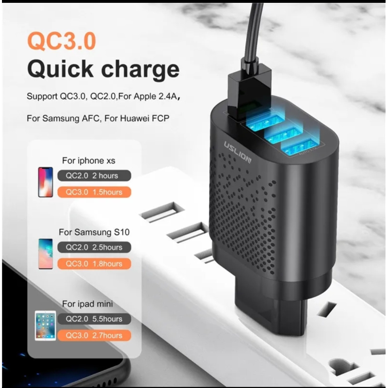 Зарядний пристрій для телефона хаб Uslion bk-375