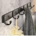 Тримачі для рушників гачки вішалка чорного кольору 3 гачки Тримачі для рушників гачки вішалка чорного кольору 3 гачки