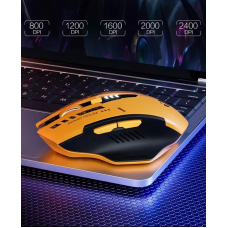 Inphic A9 bluetooth мишка ігрова бездротова безшумна жовта