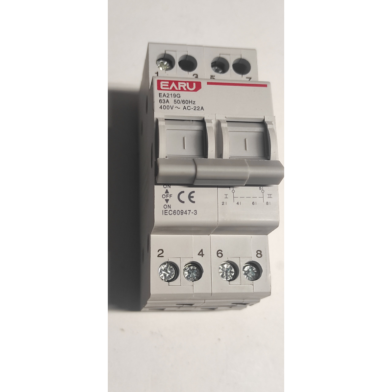 EARU 63А EA219G-2P-63A трипозиційний перемикач введення резерву