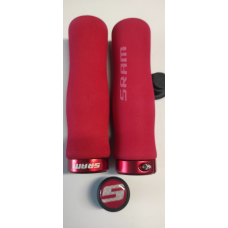 Грипси ручки керма SRAM Locking Grips Foam із замками червоний/червоний