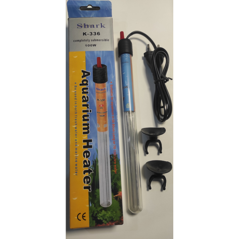 Нагрівач для акваріума 100 ватт Shark k-336 Нагрівач для акваріума 100 ватт Shark k-336