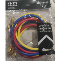Шланг заправочний Hongsen HS-372 для заправляння фреоном 1/4“ R12, R22, R134A 1,8 метра