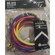 Шланг заправочний Hongsen HS-372 для заправляння фреоном 1/4“ R12, R22, R134A 1,8 метра