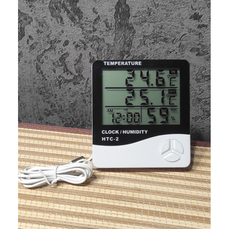 Домашня цифрова метеостанція HTC-2 з виносним датчиком