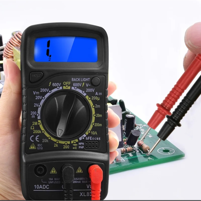 Тестер цифровий мультиметр XL830L з підсвічуванням екрана Тестер цифровий мультиметр XL830L з підсвічуванням екрана