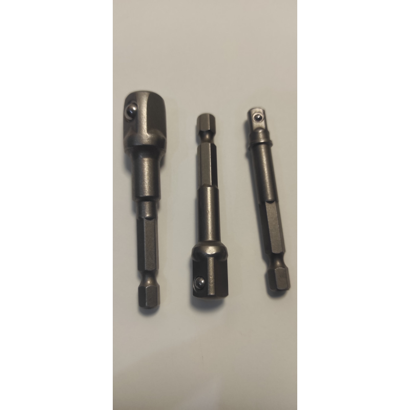 Набір перехідників для торцевих головок 3 шт. Набір перехідників для торцевих головок 3 шт.