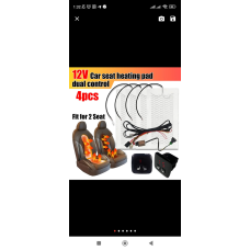 Підігрів сидінь автомобільний вуглеволокно 12 вольтів квадратна кнопка